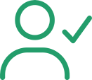 person with check mark icon